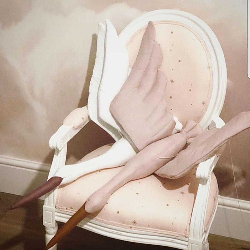Cotton Line Wandbehang Schwan Plüsch Plüschpuppe Kinderzimmer Zimmer Anhänger