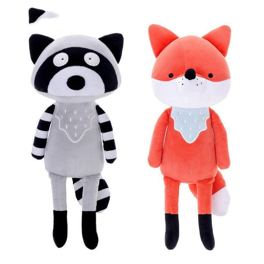 14" Fuchs- und Waschbär-Plüschspielzeug, beste Freunde