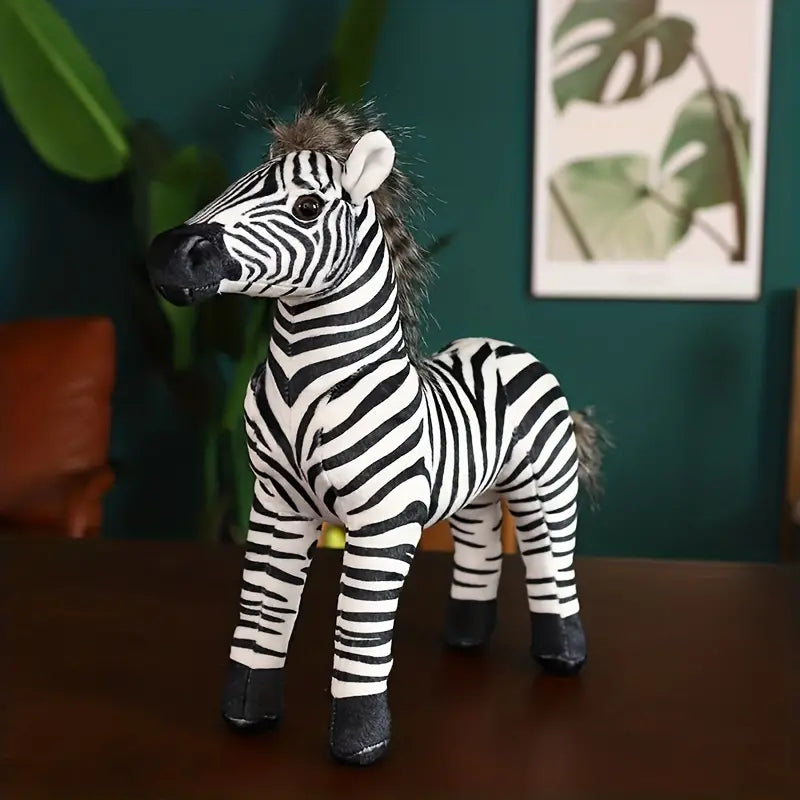 1 Stück Plüsch-Zebra-Pferd Kuscheltier – Einzigartiger Kuschelspaß!