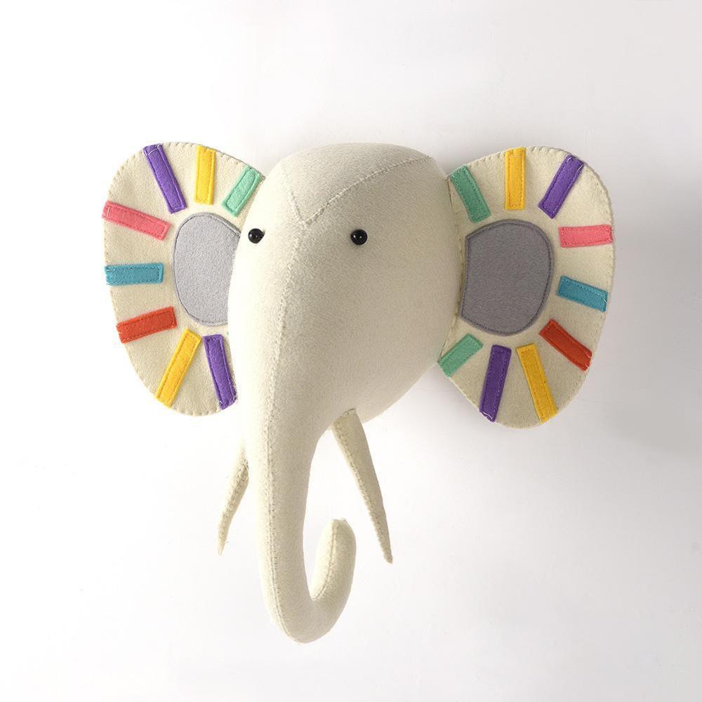 Gefüllte Tier-Trophäe Kopf Wanddekoration (Elefant, Zebra, Bär, Tiger, Giraffe)