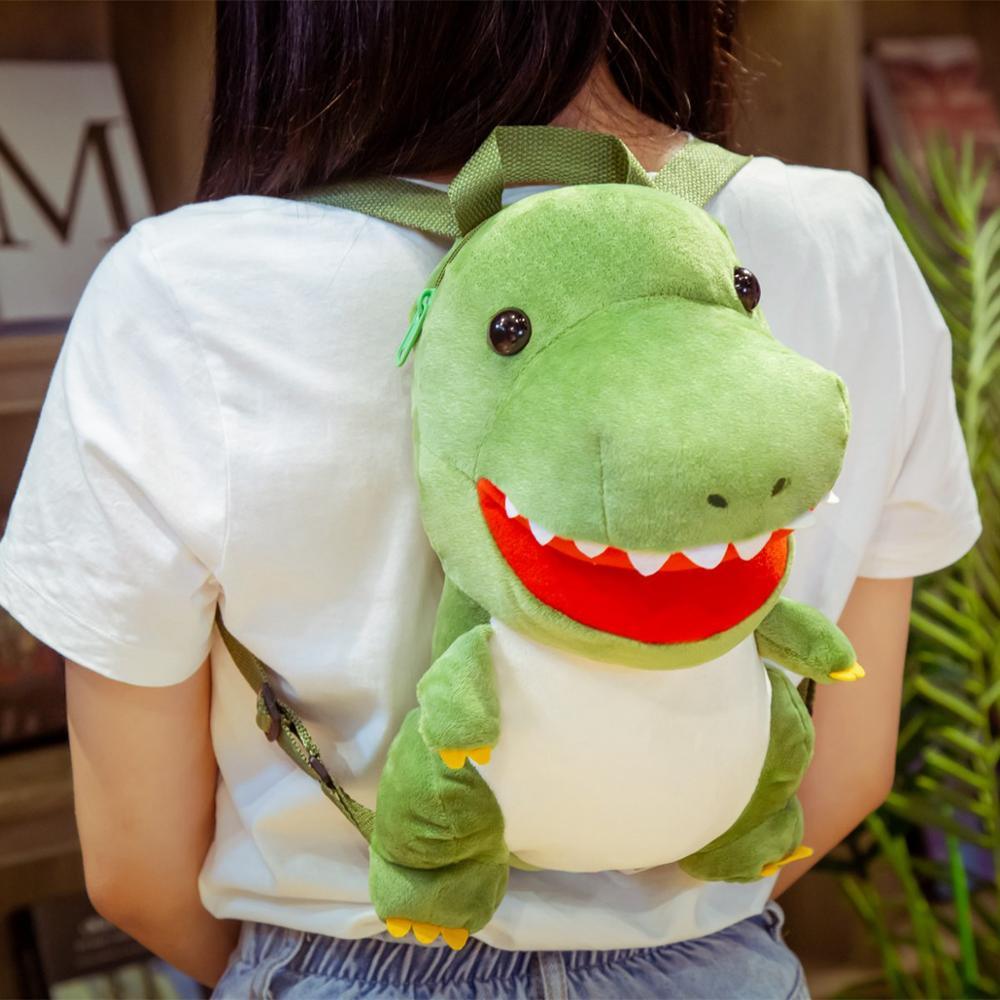 13" Niedliche Tyrannosaurus & Triceratops Dinosaurier Plüsch Rucksäcke für Kinder