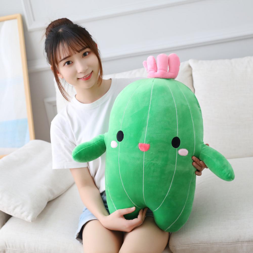 9"-25" Cartoon Kaktus Plüschtiere, Kawaii gefüllte weiche Pflanze Puppen