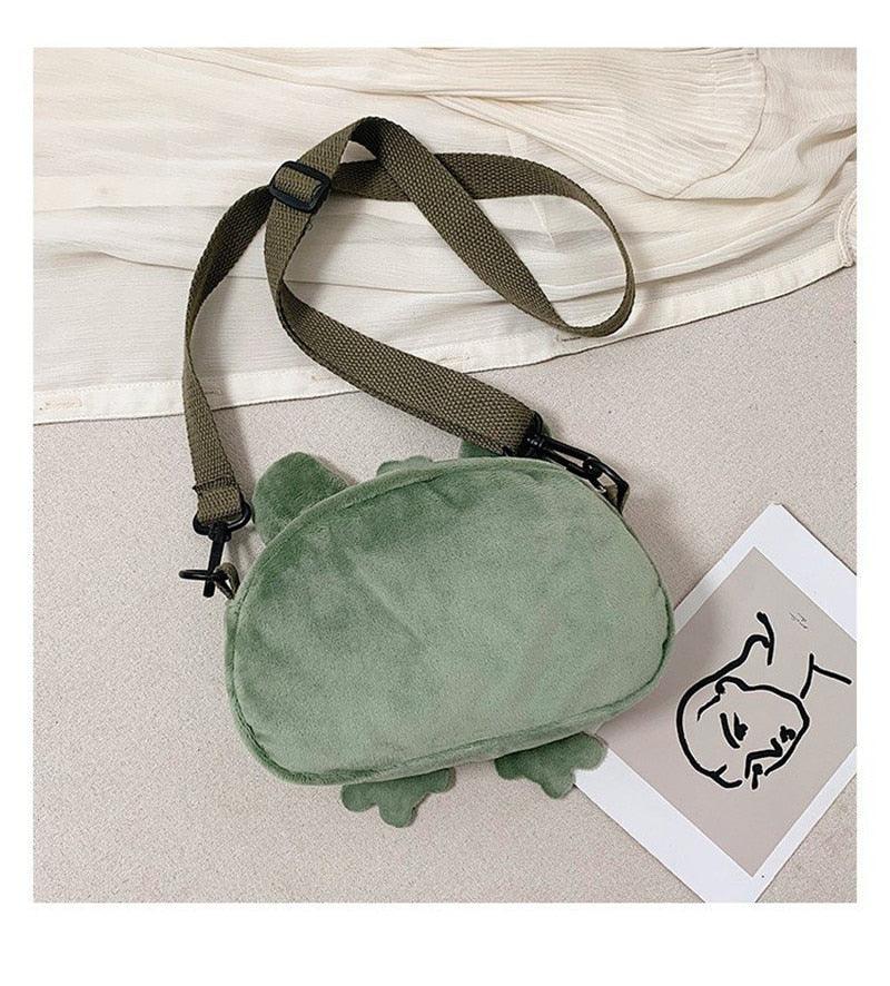 Kawaii Frosch Schulter Rucksack Umhängetasche Münzgeldbörse