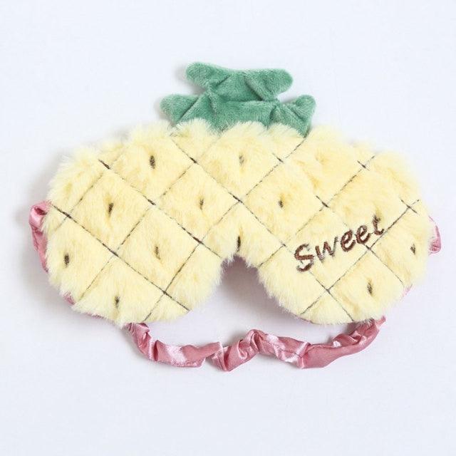 Obst Erdbeere Ananas Karotte Kaktus Erdbeere Plüsch Niedliche Schlafmaske