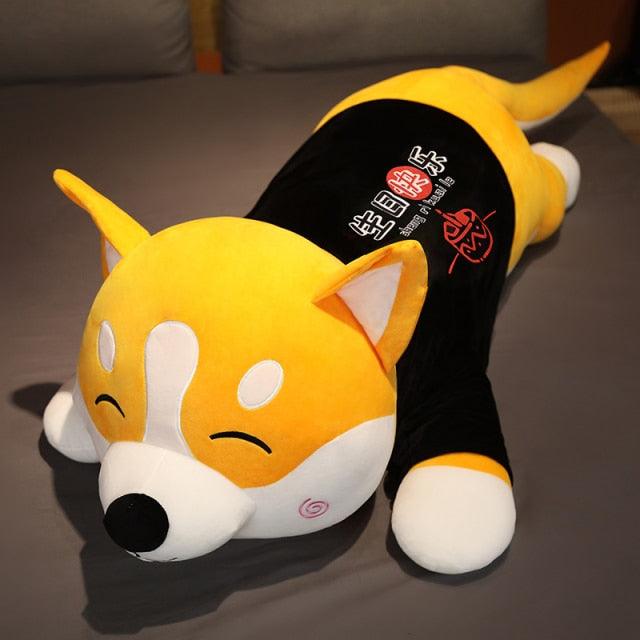 31"-48 "Gigantische lange Shiba Inu Dogecoin Hund Schlafkissen Plüsch Spielzeug
