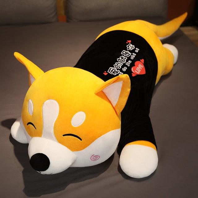 31"-48 "Gigantische lange Shiba Inu Dogecoin Hund Schlafkissen Plüsch Spielzeug