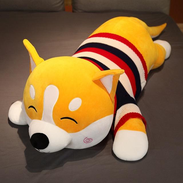 31"-48 "Gigantische lange Shiba Inu Dogecoin Hund Schlafkissen Plüsch Spielzeug