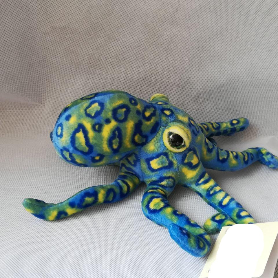 Cooler blauer und gelber Oktopus, ca. 12"