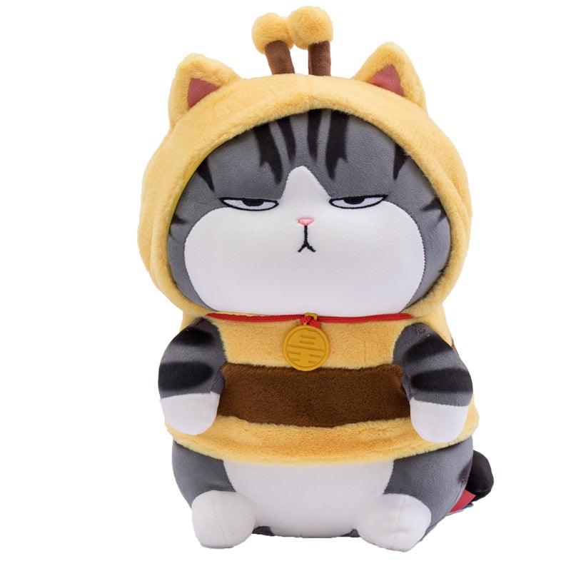 Kawaii Katze als Mops verkleidet Plüschtier