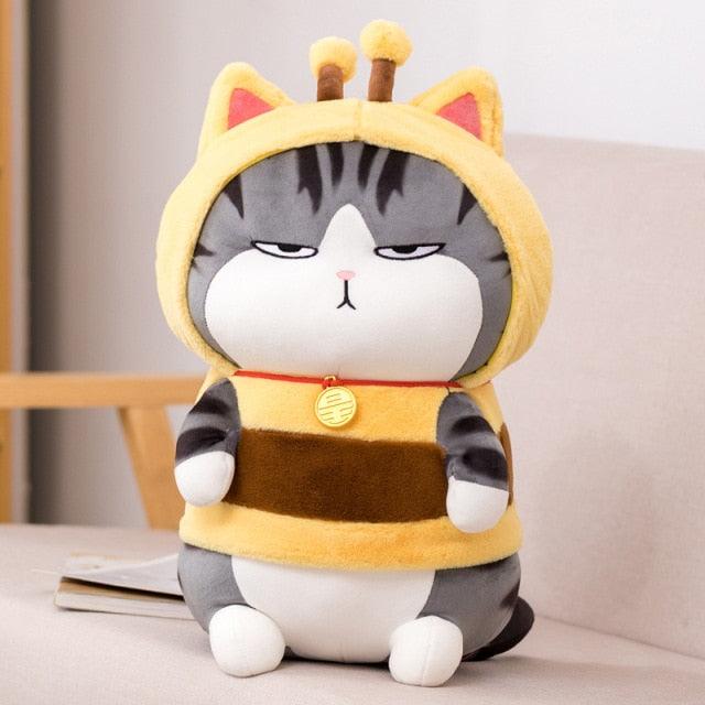 Kawaii Katze als Mops verkleidet Plüschtier