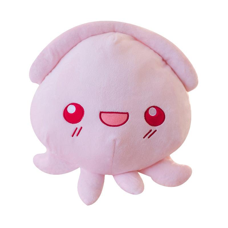 Kawaii Cartoon Rosa Tintenfisch Plüschtier
