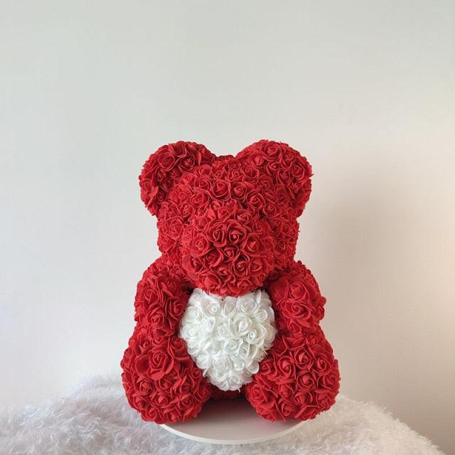 Rose Bär Valentinstag "Forever" Blume Teddybär