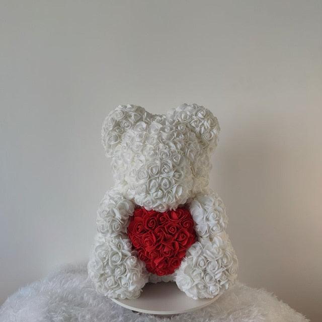 Rose Bär Valentinstag "Forever" Blume Teddybär