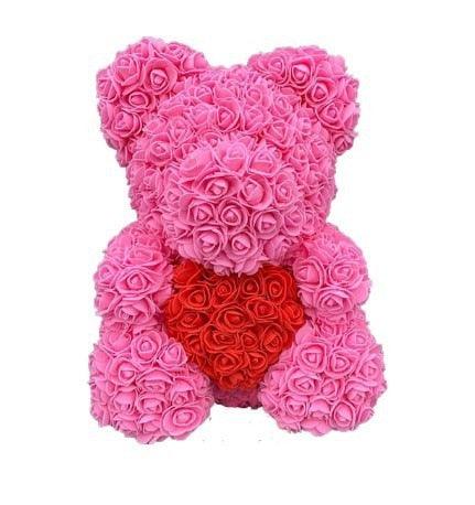 Rose Bär Valentinstag "Forever" Blume Teddybär