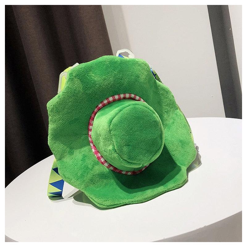 Niedlicher grüner Frosch-Reiserucksack